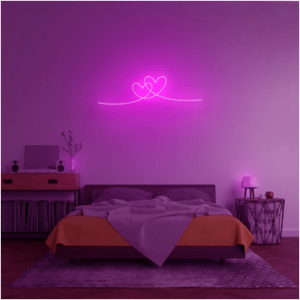 Double Heart Neon