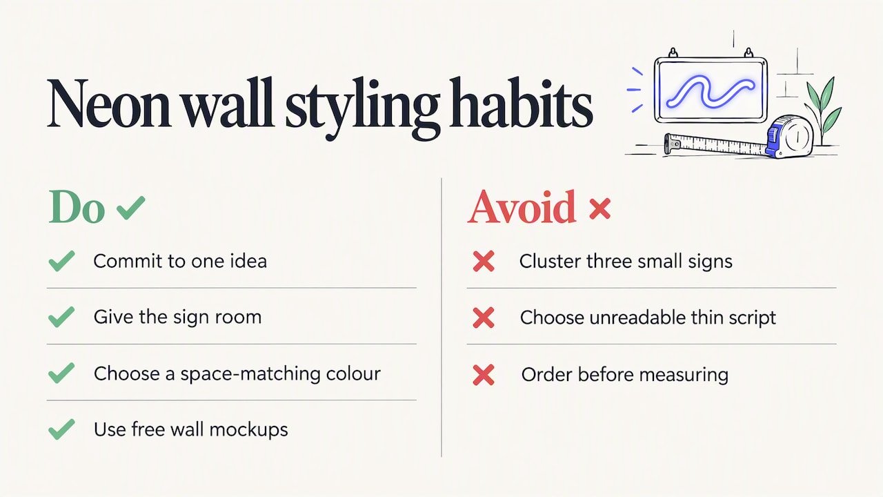 Our perspective on neon walls — overview diagram